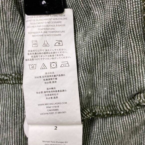 Michael Kors Casual MK Logo Tee Shirt  Gray White XXL - Picture 11 of 12